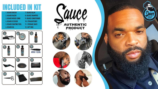 Grizzly Beard Grooming Kit with Beard Straightener THESAUCESTORELLC